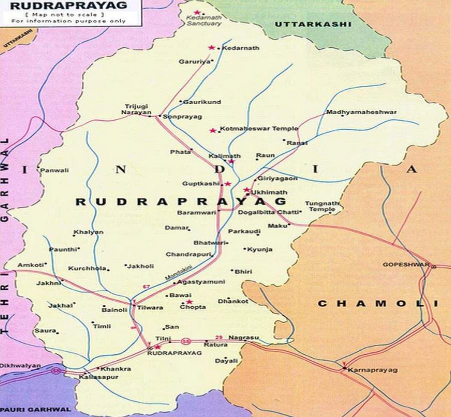 Rudraprayag-Map